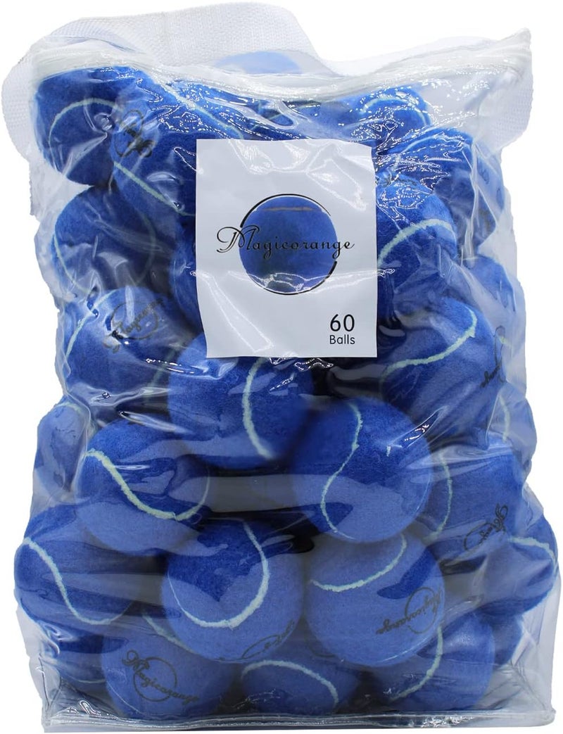 Magicorange Tennis Balls, 60 Pack Advanced Training Tennis Balls Practice Ball, Pet Dog Playing Balls,Good for Beginner Training Ball - Image 1